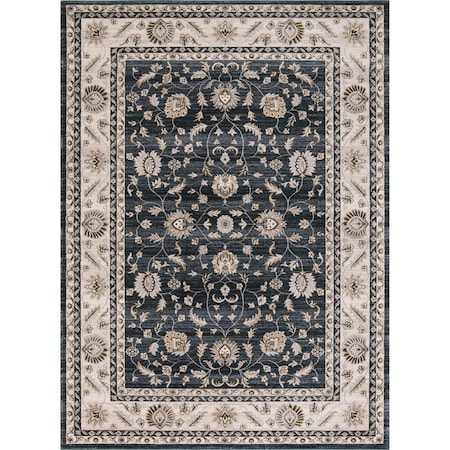 Concord Global 6 ft. 7 in. x 9 ft. 3 in. Kashan Mahal - Green 28256